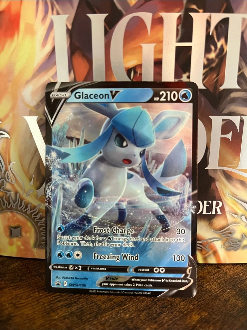 Glaceon V Pokemon Sword & Shield Promo Card SWSH196